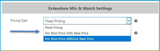 WooCommerce mix and match - pricing options